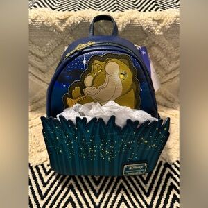 NWT The Princess and the Frog Louis and Ray Loungefly Mini Backpack- Disney 100
